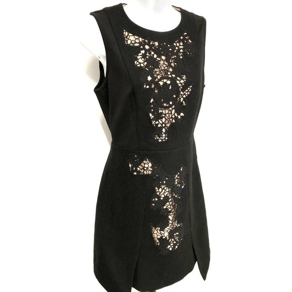 Tibi Dress Sheath Black Silk Lined NWT Wool Dress D3 - Picture 2 of 7